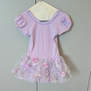 Charming Lavender Kids Dance Leotard